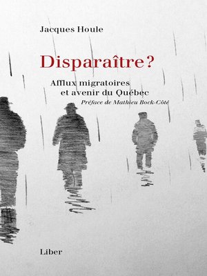 cover image of Disparaître?